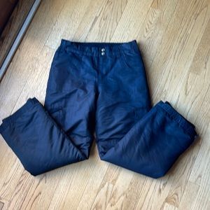 Girls black snow pants - 10/12